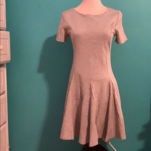 Pleated short sleeved dress
